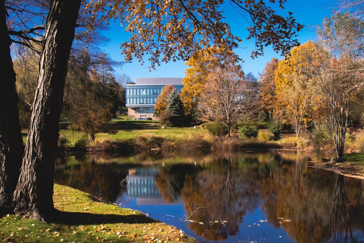DSB,  advertising,  aerial,  beauty,  campus,  drone,  facilities,  fall,  Grass,  Lake,  Land,  Nature,  Outdoors,  Plant,  Pond,  Tree,  Tree Trunk,  Water
Fall Campus -- Photo from Fairfield's canto