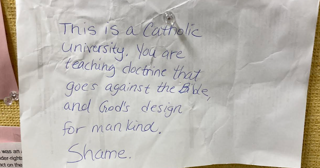 Anti-LGBTQ+ Message Has Faculty on Alert